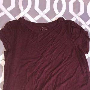PLAIN MAROON SOFT AND SEXY SHIRT NEVER WORN